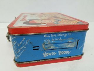1954 Vintage HOWDY DOODY metal LUNCH BOX - - Adco Liberty S&H 8