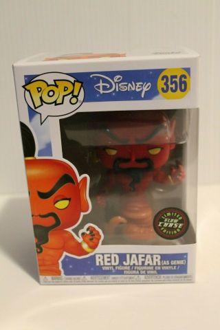 Red Jafar As Genie Aladdin Chase Funko Pop Vinyl Figure Disney Glow Gitd