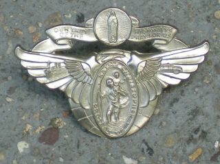 Our Lady Of The Highway Pray For Us Saint Christopher Protect Us Winged Badge