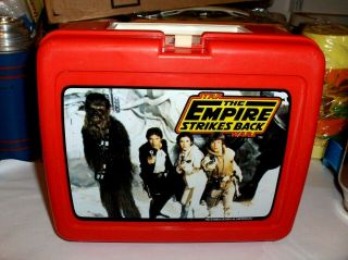 Star Wars - Empire Strikes Back`1980`lucasfilm,  Plastic Lunchbox,  No Cracks - 2us
