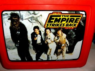Star Wars - Empire Strikes Back`1980`Lucasfilm,  Plastic Lunchbox,  No Cracks - 2US 2