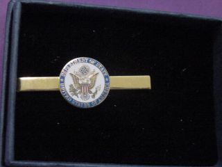 U S Department Of State Dos Tie Clip Color Seal -