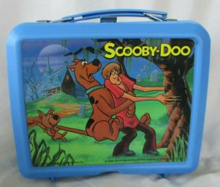 Vintage Scooby Doo 1984 Plastic Lunchbox Aladdin Scrappy Doo Where Are You Tv