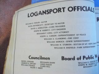 Logansport,  Cass County,  Indiana,  Vintage Plat Book and Atlas,  30 ' s/40 ' s GC 4
