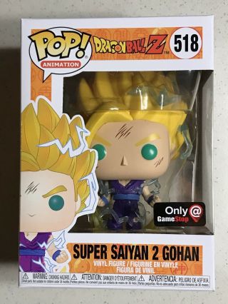 Funko Pop Dragon Ball Z Saiyan 2 Gohan 518 Gamestop Exclusive - Nm Box