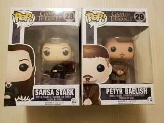 Game Of Thrones Funko Pop Sansa Stark (20) & Petyr Baelish (29)