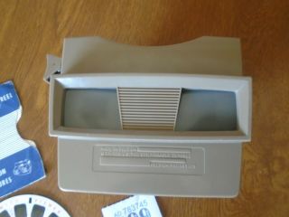Vintage View Master 3D Viewer & Rare Sawyers Picture Tour Reel T.  V.  & Cartoons 3