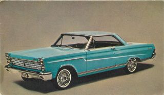 1965 Mercury Comet Caliente 2 - Door Sedan Car Chrome Postcard 1960s