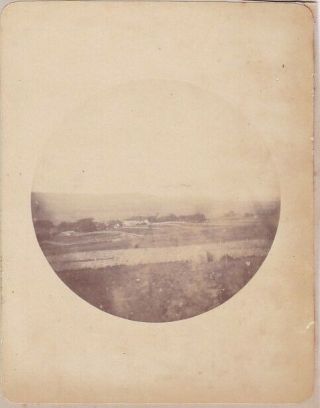 Vintage Albumen Photo Snapshot 1890 Kodak Round The Field 2