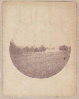 Vintage Albumen Photo Snapshot 1890 Kodak Round The Field