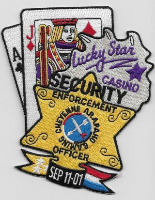Arapahoe Cheyenne Gaming Security Lucky Star Casino Tribal Patch Police