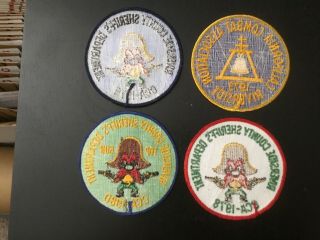 FOUR RIVERSIDE SHERIFF ' S 1978 - 80 CCA PATCHES 2