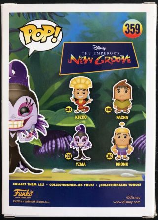 Funko Pop The Emperor ' s Groove Yzma 359 GITD Chase Fast 3