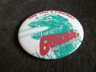 Godzilla Vintage Pinback Pin 