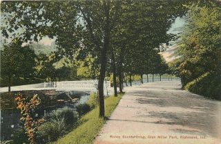Richmond Indiana Honey Suckle Drive Glen Miller Park 1910 