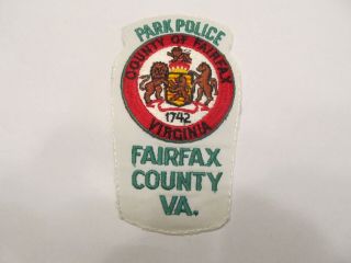 Virginia Fairfax Co Park Police Patch Defunct No Trim