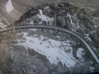 8 X 10 Glossy Photo Circular Bridge Mt.  Lowe Pacific Electric Railway