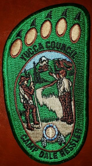 Bsa Camp Dale Resler Patch - Bear Claw - Yucca Council