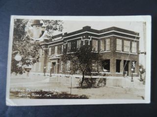 Rp Little River Kansas Hoffman Memorial Hospital 1919 Postcard