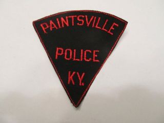 Kentucky Paintsville Police Patch Old Cheese Cloth No Trim