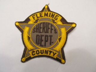 Kentucky Fleming Co Sheriff Patch Old Cheese Cloth