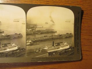 22 Stereoview Photo Card San Francisco Earthquake View From Ferry Tower