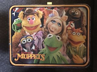 Vintage Lunch Box Jim Henson’s Muppets With Thermos