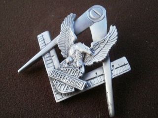 harley eagle freemasons masonic widows sons vest badge 2