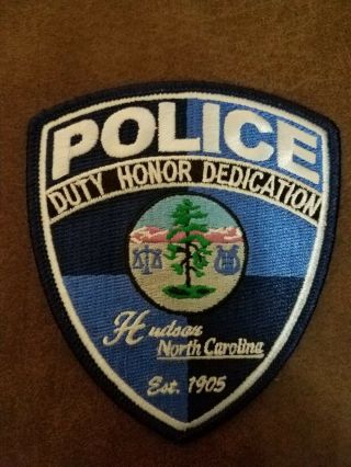 Hudson Nc Police / Sheriff Patch North Carolina