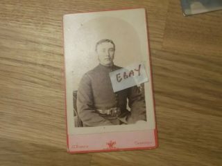 Lovely Vintage Cdv Photo Of A Camborne Man In Uniform Possibly A Constable