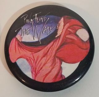 Set of 4 Pink Floyd The Wall movie scene round pin buttons badges pinbacks 4