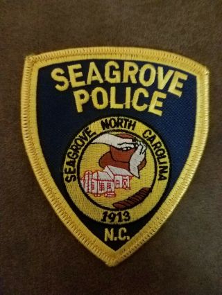 Seagrove Nc Police / Sheriff Patch North Carolina