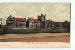 Decatur Illinois Il Postcard 1907 - 1915 James Millikin University