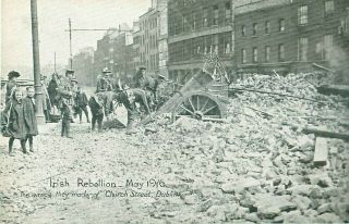 Pc Dublin Irish Rebellion Church Street Bomb Damage Ireland 1916