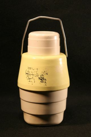 Vintage Mascot Water Jug Fiberglass Insulated Cooler Columbian Yellow Usa