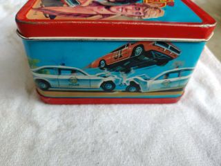Vintage The Dukes Of Hazzard Metal Aladdin Lunch Box 1980 General Lee No Thermos 3