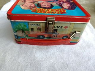 Vintage The Dukes Of Hazzard Metal Aladdin Lunch Box 1980 General Lee No Thermos 4