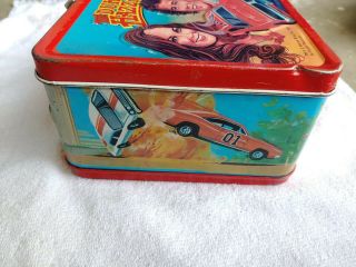 Vintage The Dukes Of Hazzard Metal Aladdin Lunch Box 1980 General Lee No Thermos 5