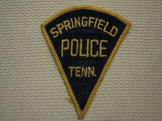 Springfield Tennessee Police Patch
