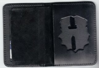 Ny/nj Police - Style - Chaplain Badge Cut0out/id Book Wallet (badge/id Not)