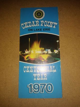 Very Rare - Cedar Point Brochure - Centennial Year 1970