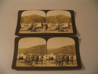 Boer War South Africa Military Stereoview Photo Cdii Greenpoint Camp Cape Town