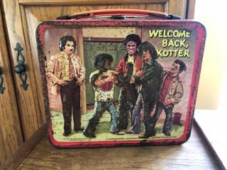 Vintage 1977 Welcome Back,  Kotter Metal Lunchbox Aladdin No Thermus