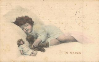 The Love Sleeping Child With A Teddy Bear 02.  83