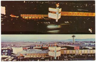 Hotel Thunderbird,  Las Vegas,  Nv Nevada Casino,  Chrome Postcard