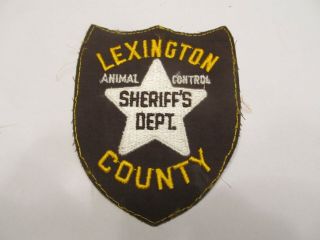 South Carolina Lexington Co Sheriff Animal Warden Patch Old Cheese Cloth No Trim