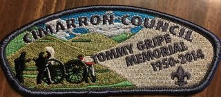 Cimarron Council Boy Scout Csp Patch “tommy Gripe Memorial”