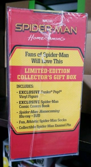 Spider - man Homecoming Limited Edition Gift Box Walmart Exclusive Sock M 4