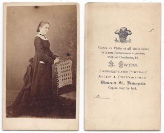 Cdv Victorian Lady Carte De Visite By Gwynn Of Bromsgrove