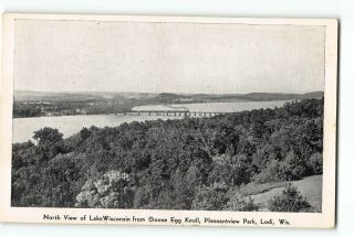 Lodi Wisconsin Wi Vintage Postcard Pleasantview Park Lake Wisconsin Goose Egg